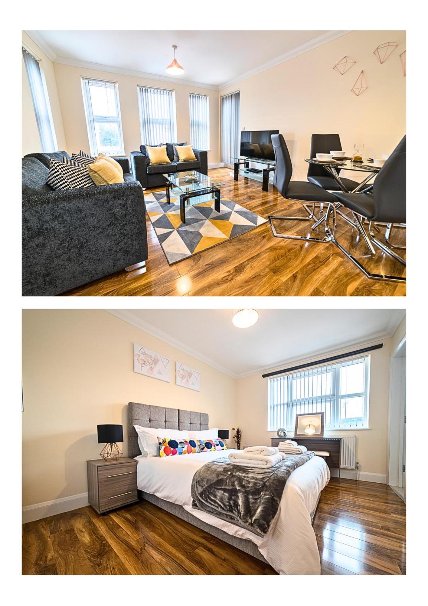 Heathrow Rare Find 2 Bedroom Plus 2 Bathroom Flat - Sleeps 6- Free Parking- Close To Heathrow Terminals-Quiet Development Stanwell Exterior photo